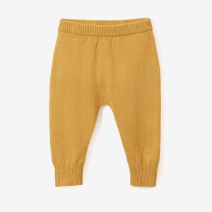 ELEGANT BABY – MUSTARD HOODED TASSEL KNIT BABY PANTS $29.15 VAT Inclusive