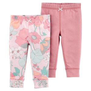 CARTER’S INFANT PINK GIRL’S 2-PACK COTTON PANTS $20.02 VAT Inclusive