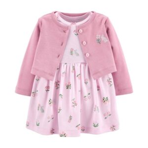 CARTER’S 2-PIECE BODYSUIT DRESS & CARDIGAN OUTFIT  $24.65 VAT Inclusive