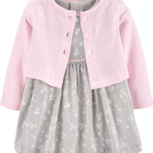 CARTER’S   BODYSUIT DRESS & CARDIGAN OUTFIT  $24.65  VAT Inclusive