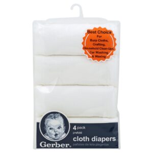 GERBER CLOTH DIAPERS 4-PACK $12.47  VAT Inclusive