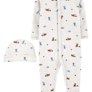 CARTER’S BABY 2-PIECE CAP & SNAP-UP COTTON SLEEP & PLAY SET $16.34 VAT Inclusive