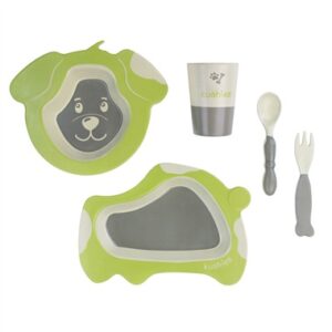 KUSHIES – ECOCLEAN TABLEWARE SET DOG – 6M+ $30.25 VAT Inclusive