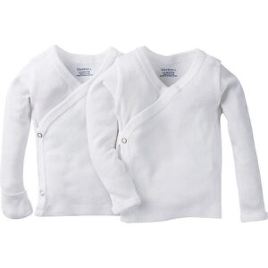 GERBER 2-PACK LONG SLEEVE SIDE SNAP $15.48  VAT Inclusive