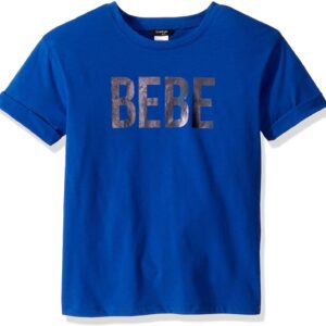 BEBE GIRLS BIG BLUE LOGO TEE $40.65 VAT Inclusive