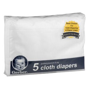 GERBER CLOTH DIAPERS 5-PACK $31.78 VAT Inclusive