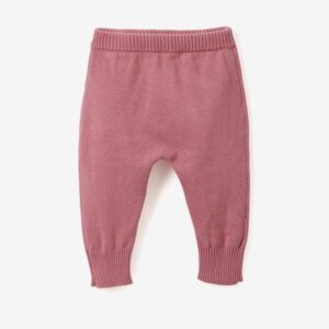 ELEGANT BABY – MAUVE HOODED TASSEL KNIT BABY PANTS $29.15 VAT Inclusive