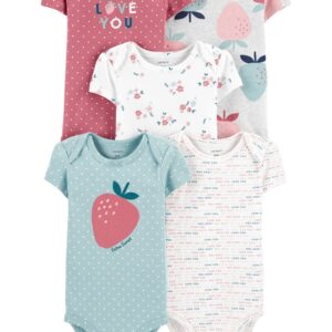 CARTER’S 5-PACK STRAWBERRY ORIGINAL BODYSUITS $28.82 VAT Inclusive