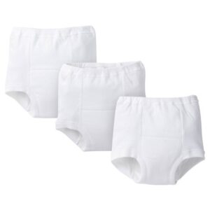 GERBER   WHITE- 3 PACK TRAINING PANTS $22.28  VAT Inclusive
