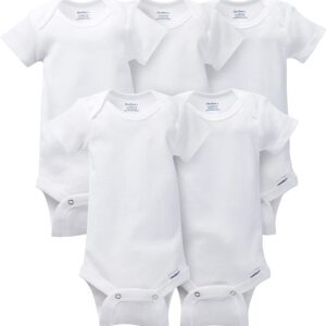 GERBER 5-PACK SHORT SLEEVE ONESIES $25.34 VAT Inclusive
