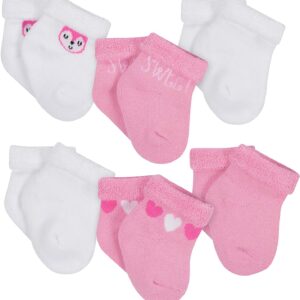 GERBER – 6-PACK PINK & WHITE SOCKS $18.23  VAT Inclusive