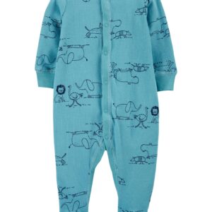 CARTER’S – ZOO ANIMALS SNAP-UP COTTON SLEEP & PLAY $11.88 VAT Inclusive