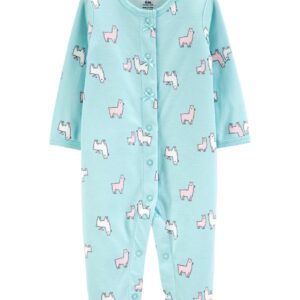CARTER’S – LLAMA SNAP-UP COTTON COTTON SLEEP & PLAY $11.88 VAT Inclusive
