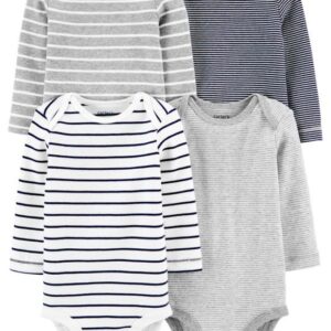 CARTER’S BABY BOYS 4-PACK STRIPED ORIGINAL BODYSUITS $28.82 VAT Inclusive