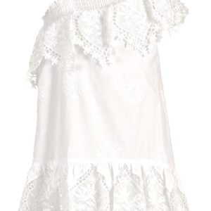 HANNAH BANANA WHITE ONE SHOULDER TUNIC $82.45  VAT Inclusive