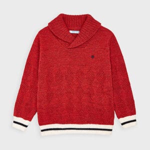 MAYORAL CHERRY WRAPAROUND COLLAR SWEATER $45.86 VAT