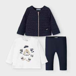 MAYORAL  MARINO SHORT CARDIGAN LEGGING SET $55.26 VAT