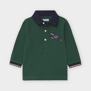 MAYORAL  PINSAPO GREEN LONG SLEEVE POLO $30.58 VAT