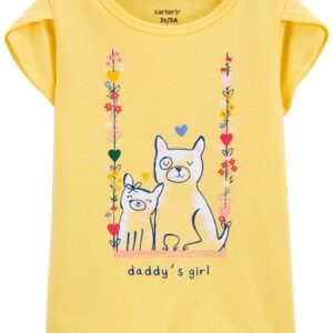 CARTER'S    YELLOW DADDY'S GIRL TOP $16.24 VAT