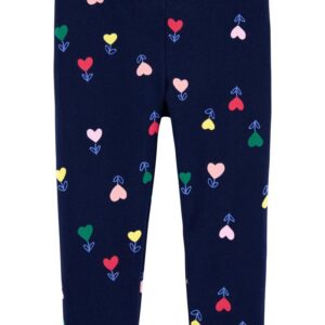 CARTER'S    NAVY  W/HEART FLR  CAPRI LEGGING $12.32 VAT
