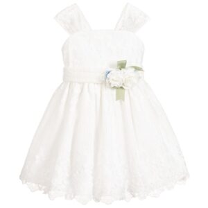 ABEL & LULA WHITE DRESS WITH FLOWER BELT $142.07 VAT
