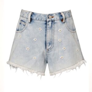 HANNAH BANANA  DENIM SHORTS WITH DAISY DETAIL $78.34 VAT
