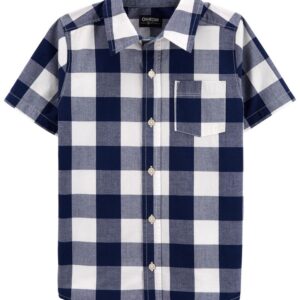 OSHKOSH NAVY BLUE AND WHITE CHECKERED SHIRT  $24.59 VAT
