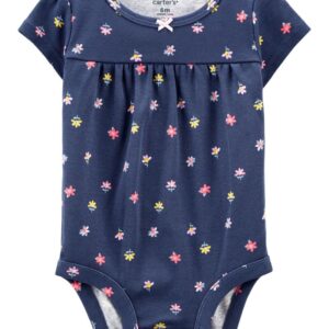 CARTER'S   BABY G NAVY MULTI FLORAL  BODY SUIT  $12.10