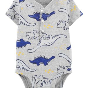 CARTER'S   BABY BOY  GREY/BLUE DINOS BODYSUIT  $12.10 VAT