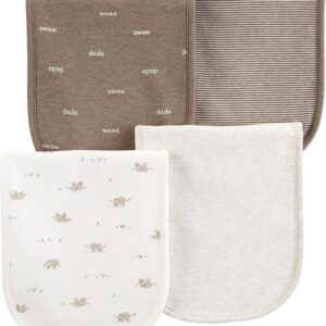 CARTER'S   NEUTRAL 4PK BURPCLOTHS  $23.16 VAT
