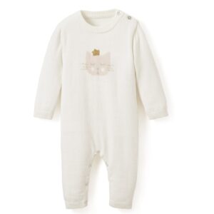 ELEGANT BABY WHITE KITTY JUMPSUIT  L/S  $62.15 VAT