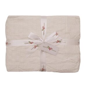 APPLESAUCE  WHITE CHRISTENING BLANKET  $68.75  VAT
