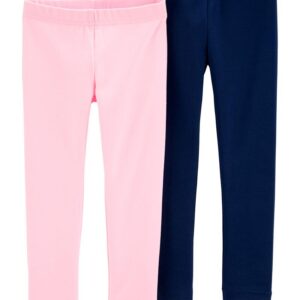 CARTER'S BABY G   2-PACK BLUSH-BLUE LEGGING $22.44 VAT