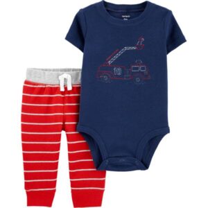 CARTER'S  BODY SUIT PANTS SET-FIRETRUCK  $21.95  VAT