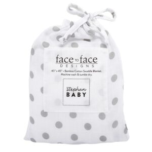 STEPHAN BABY   FACE TO FACE DESIGNS SWADDLE BLANKET  $26.40  VAT