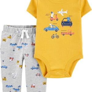 CARTER'S  BODYSUIT PANTS SET-TRANSPORT  $21.95  VAT