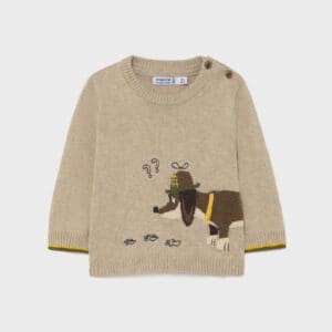 MAYORAL  BABY B KHAKI MULTI SWEATER  $43.23 VAT