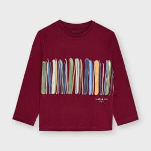 MAYORAL  MAROON-GRANATE LONG SLEEVES T-SHIRT  $22.66  VAT