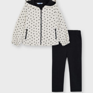 MAYORAL  BIEGE HOODED SWEATSHIRT & PANTS   $66.86 VAT