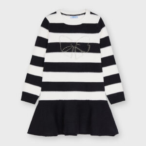 MAYORAL  BLACK BOW DESIGN L/S DRESS  $60.56 VAT