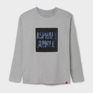 MAYORAL  TWEEN B GREY DESIGN LONG SLEEVE SHIRT  $25.91VAT