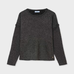 MAYORAL  TWEEN G BLACK SHIMMER L/S TOP  $48.18 VAT