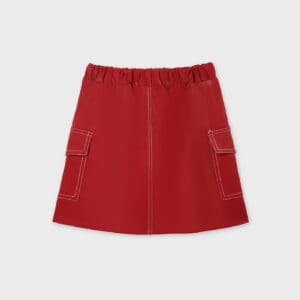 MAYORAL  TWEEN G RED POCKETS SKIRT $43.40 VAT