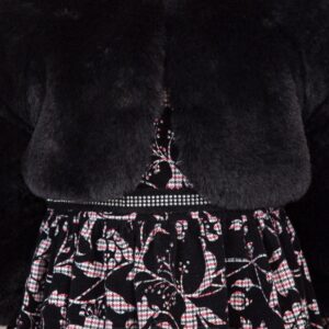 ABEL & LULA   FUR  BOLERO NEGRO JACKET  $75.08 VAT