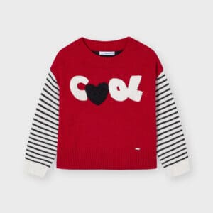 MAYORAL  RED COOL APPLIQUE SWEATER  $48.35 VAT