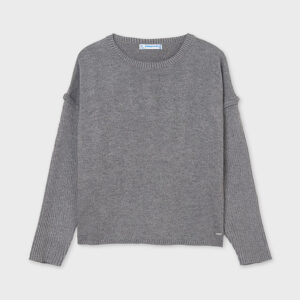 MAYORAL  TWEEN G SILVER SHIMMER L/S TOP  $48.18 VAT