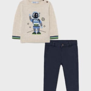 MAYORAL  BABY B BLUE SWEATER & LONG PANTS  $69.19 VAT