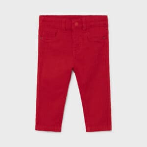 MAYORAL  BABY B LONG RED FLAT FRONT TROUSERS  $31.19 VAT
