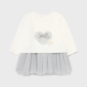 MAYORAL  BABY G GREY TULLE DRESS  $56.93  VAT