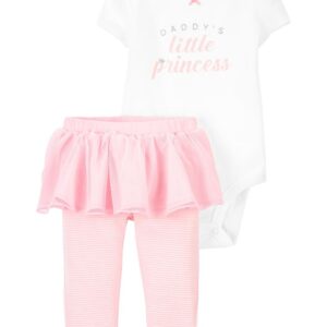 CARTER'S  BABY G BODYSUIT-PANTSET TUTU PRINCESS  $22.77 VAT